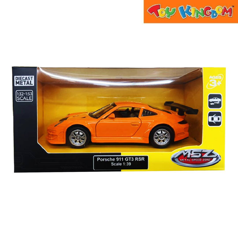 Metal Speed Zone Porsche 911 GT3 RSR Orange Die-cast