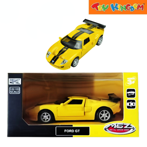 Metal Speed Zone Ford GT Yellow Die-cast