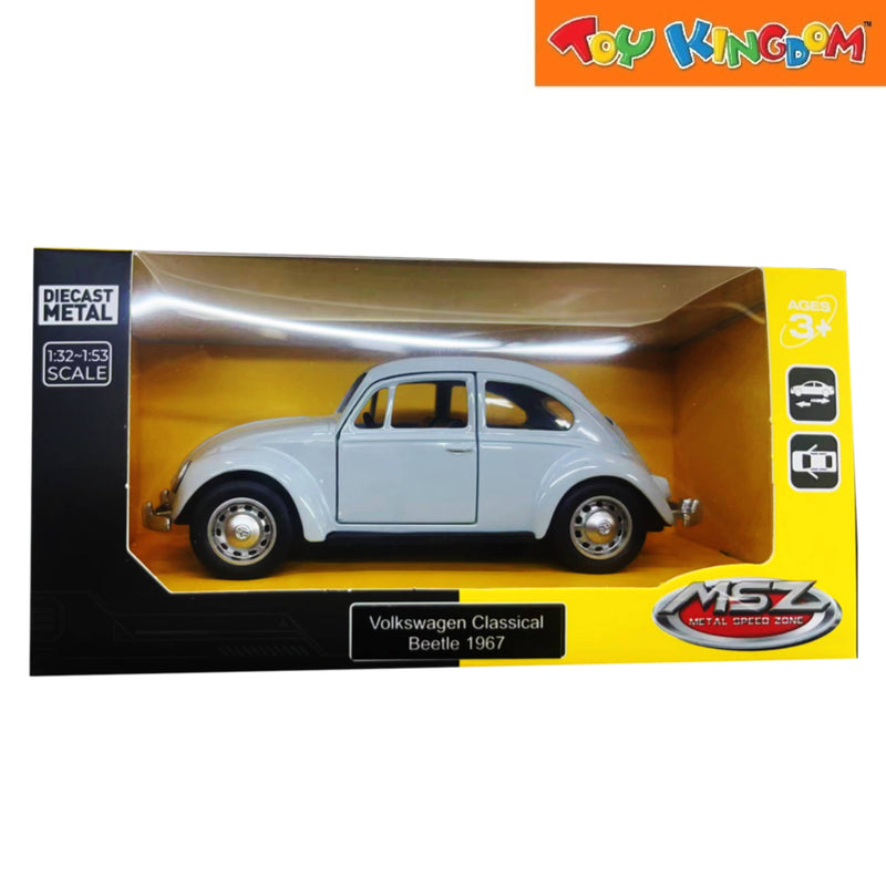 Metal Speed Zone Volkswagen Classical Beetle 1967 Grey Die-cast