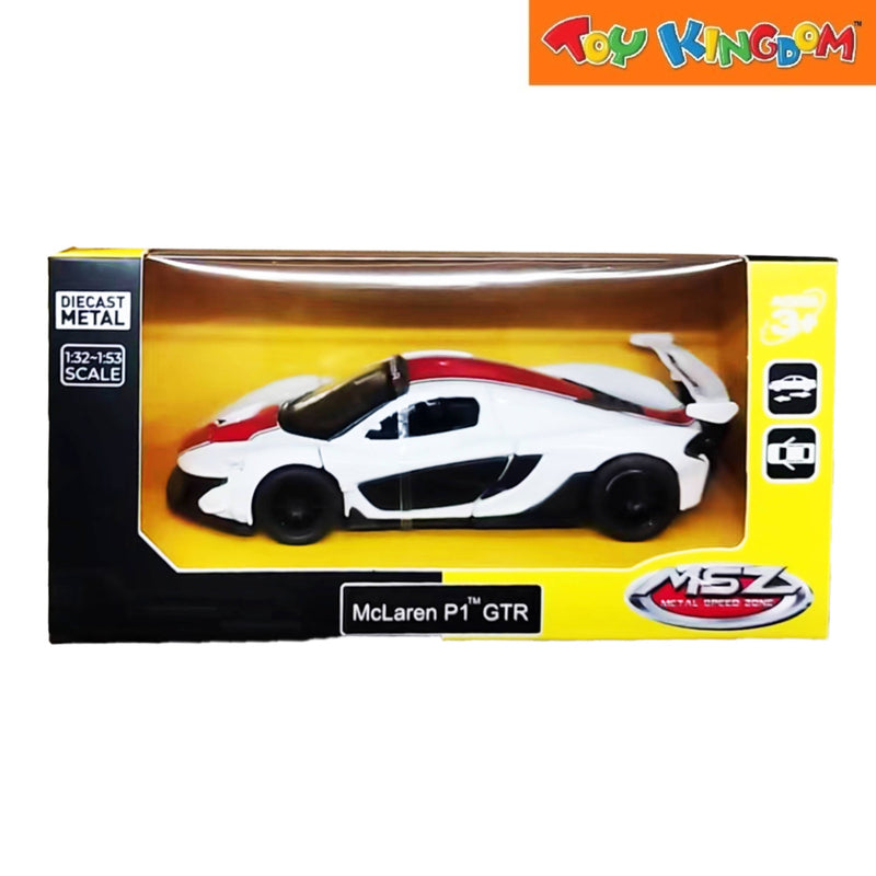 Metal Speed Zone Mclaren P1 GTR White Die-cast