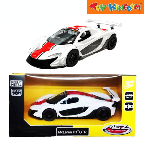 Metal Speed Zone Mclaren P1 GTR White Die-cast