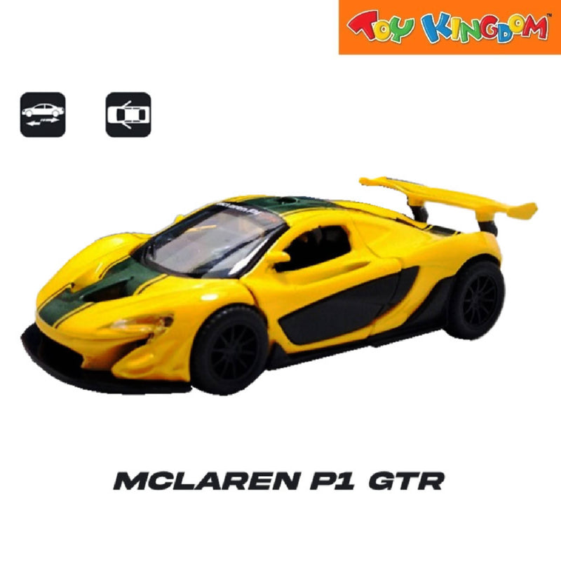 Metal Speed Zone Mclaren P1 GTR Yellow Die-cast