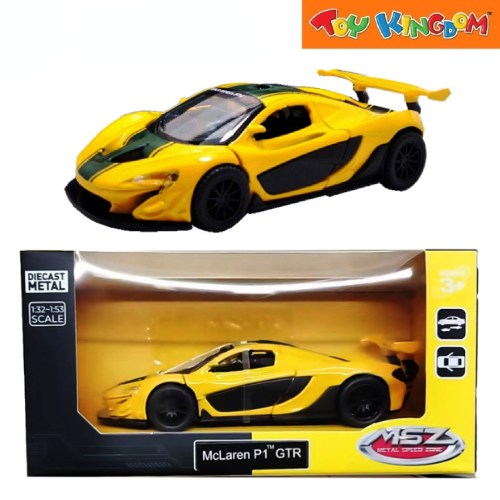 Metal Speed Zone Mclaren P1 GTR Yellow Die-cast