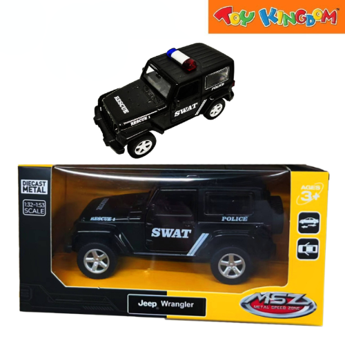 Metal Speed Zone Jeep Wrangler Black Die-cast