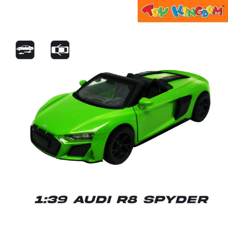 Metal Speed Zone Audi R8 Spyder Green Die-cast