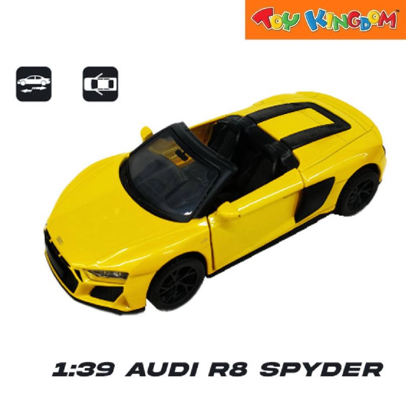 Metal Speed Zone Audi R8 Spyder Yellow Die-cast