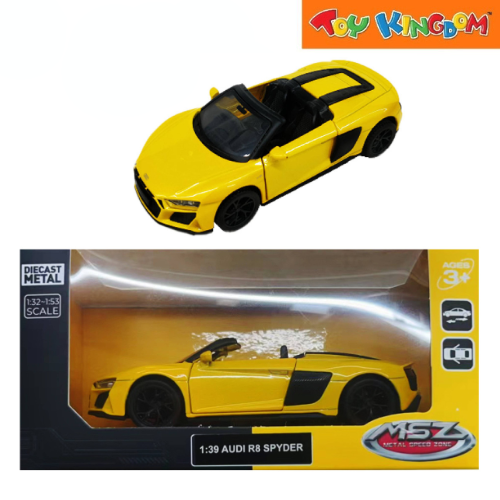 Metal Speed Zone Audi R8 Spyder Yellow Die-cast