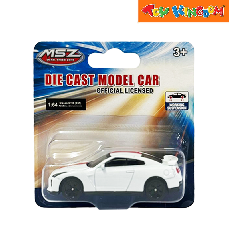 Metal Speed Zone 50th Anniversary 1:64 Nissan GTR R35 White Die-cast