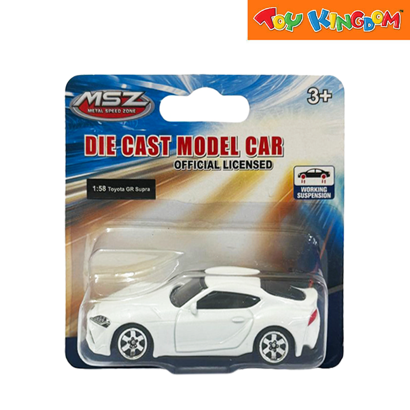 Metal Speed Zone 1:58 Toyota GR Supra White Die-cast