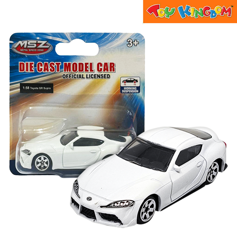 Metal Speed Zone 1:58 Toyota GR Supra White Die-cast