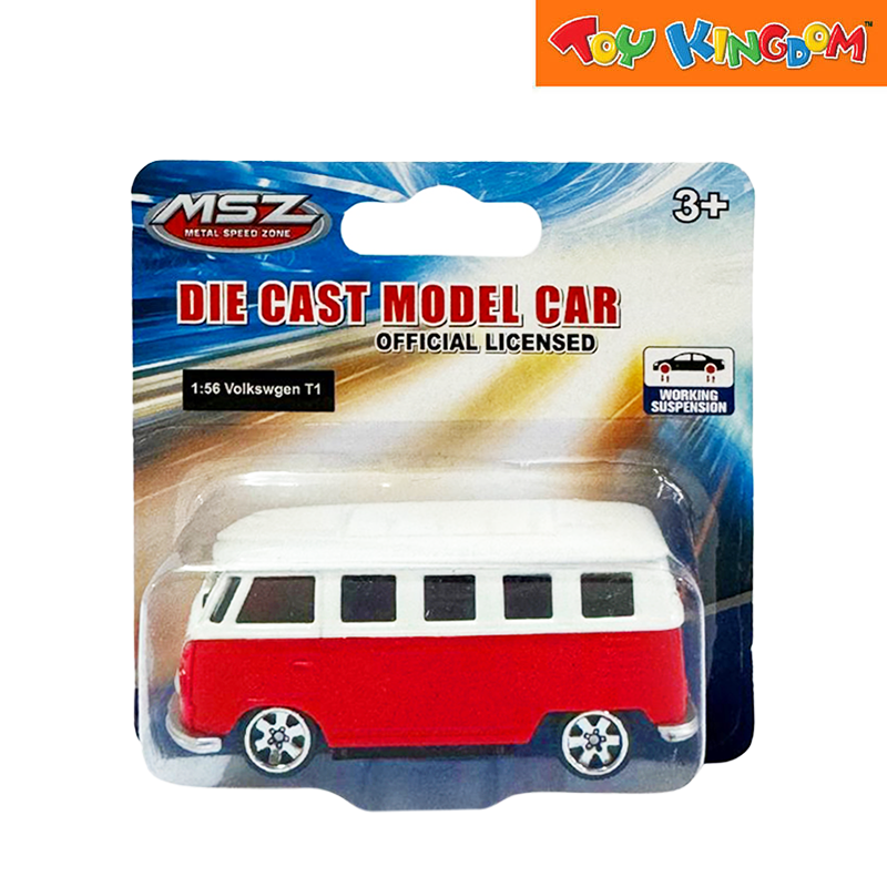 Metal Speed Zone 1:56 Volkswagen T1 Red Die-cast