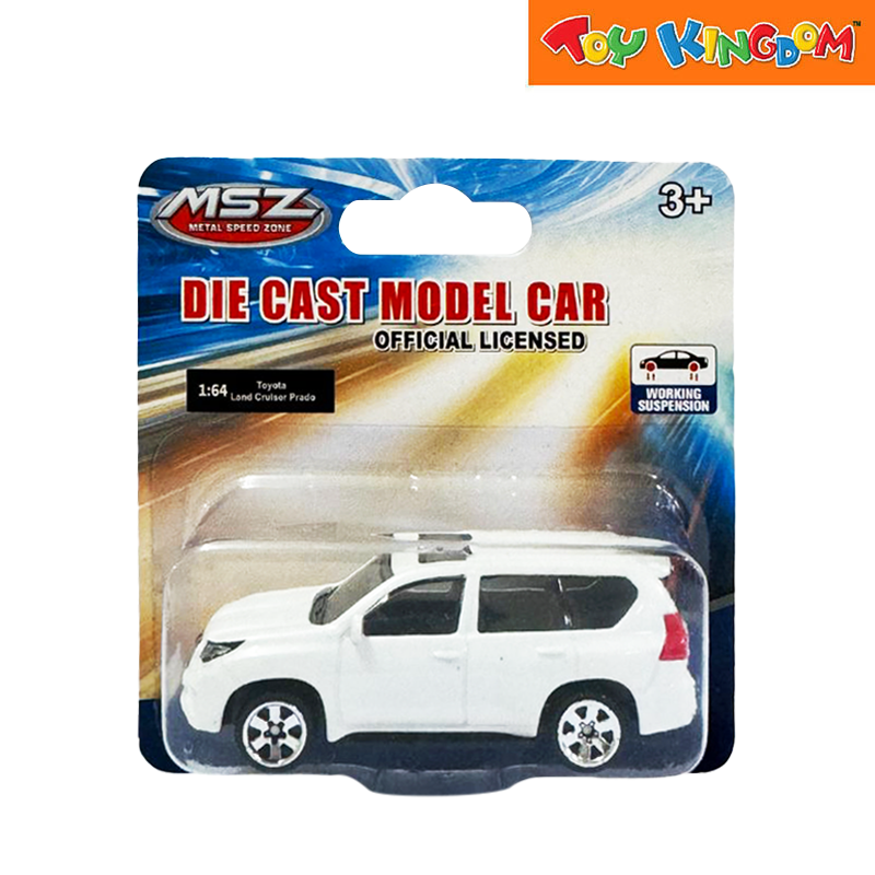 Metal Speed Zone 1:64 Toyota Land Cruiser Prado White Die-cast