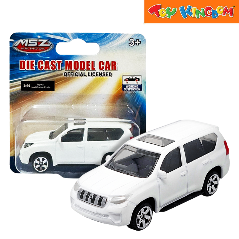 Metal Speed Zone 1:64 Toyota Land Cruiser Prado White Die-cast