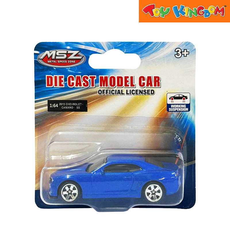 Metal Speed Zone 1:64 2013 Chevrolet Camaro SS Blue Die-cast