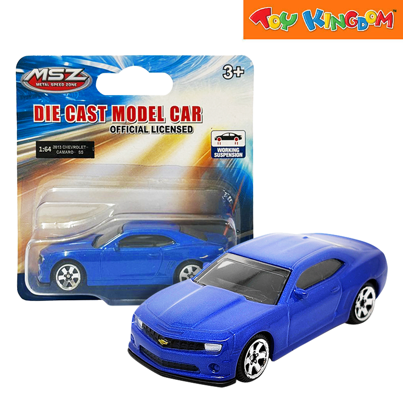 Metal Speed Zone 1:64 2013 Chevrolet Camaro SS Blue Die-cast