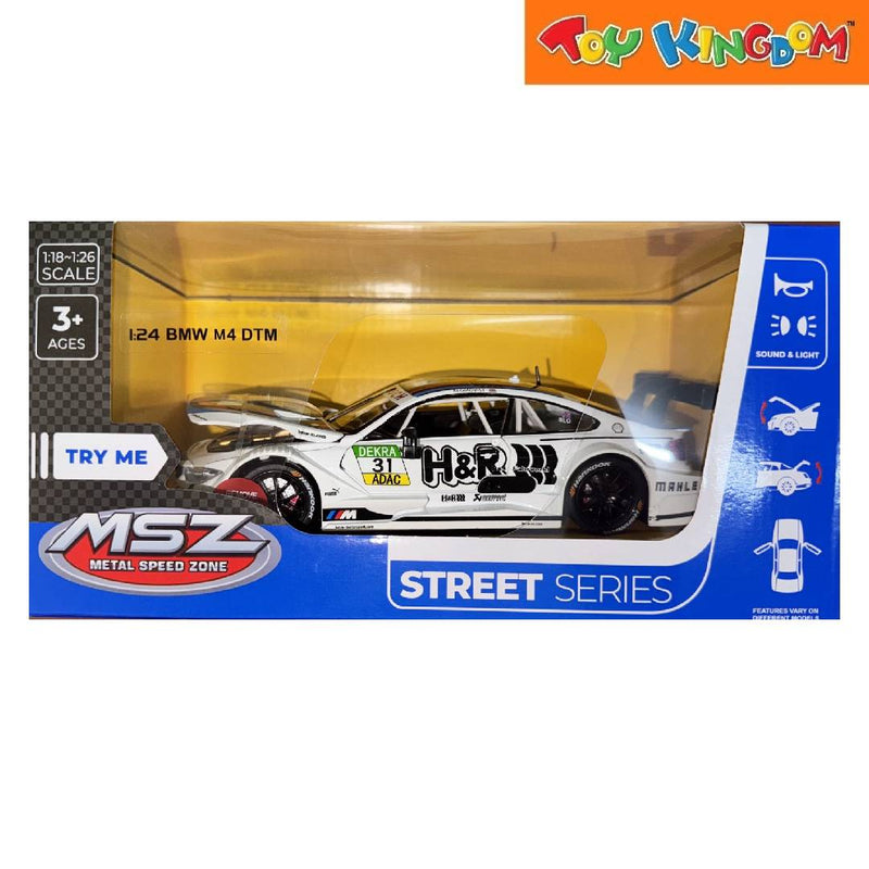 Metal Speed Zone Street Series 1:24 BMW M4 DTM White Die-cast