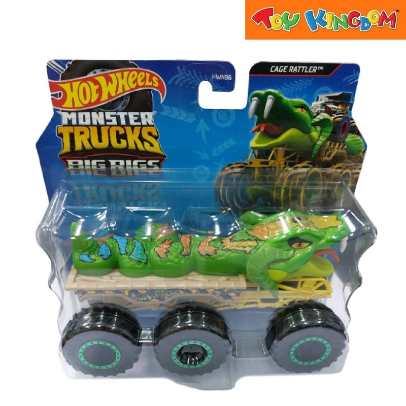 Hot Wheels Monster Trucks Big Rigs Cage Rattler Die-cast