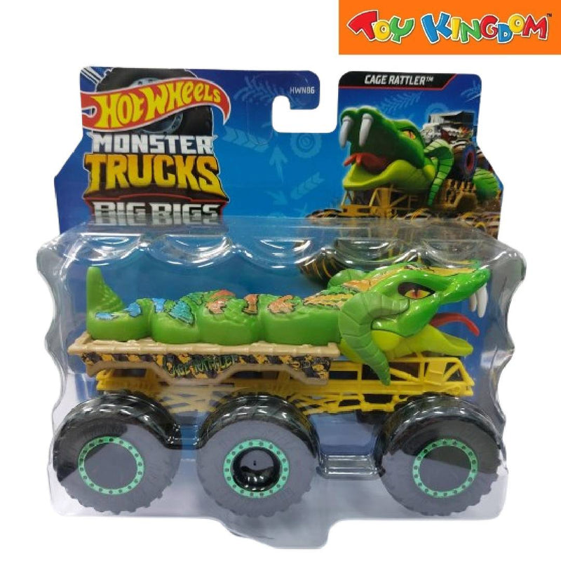 Hot Wheels Monster Trucks Big Rigs Cage Rattler Die-cast