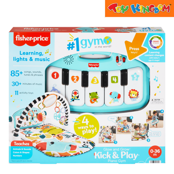 Fisher Price Glow And Grow Kick Play Piano Gym Toy Kingdom