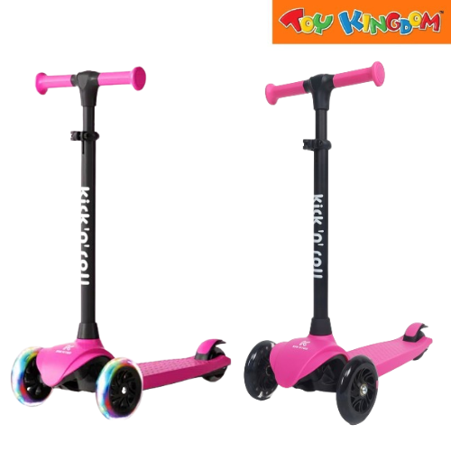 Kick N Roll K6 Pink Three Wheels Foldable Kids Scooter