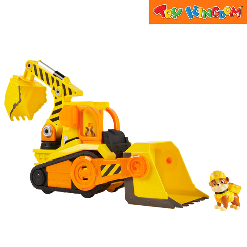 Paw Patrol Rubble & Crew Bark Yard Deluxe Bulldozer Construction Vehicle