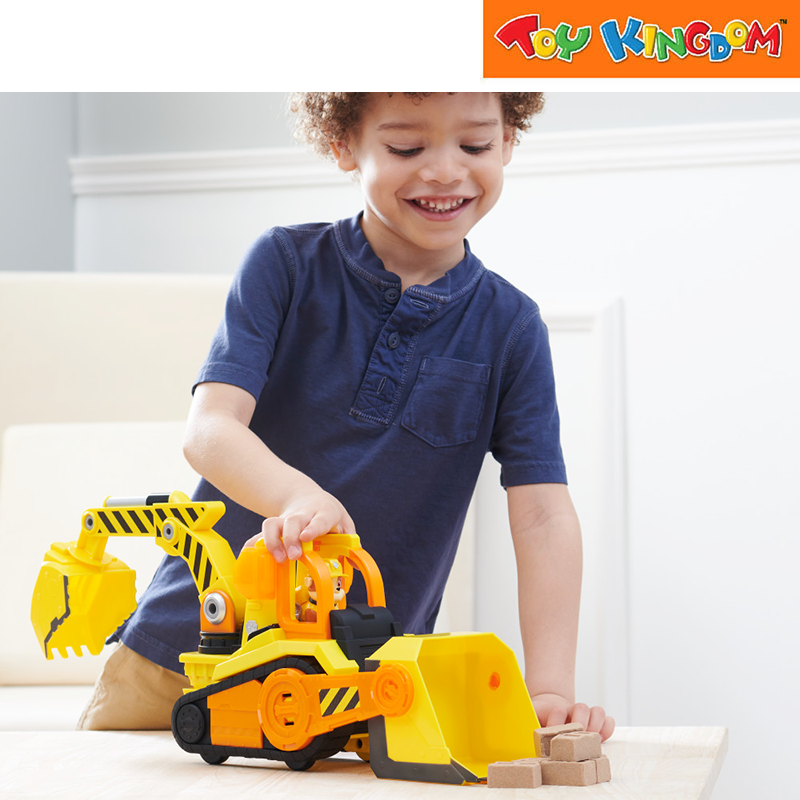 Paw Patrol Rubble & Crew Bark Yard Deluxe Bulldozer Construction Vehicle