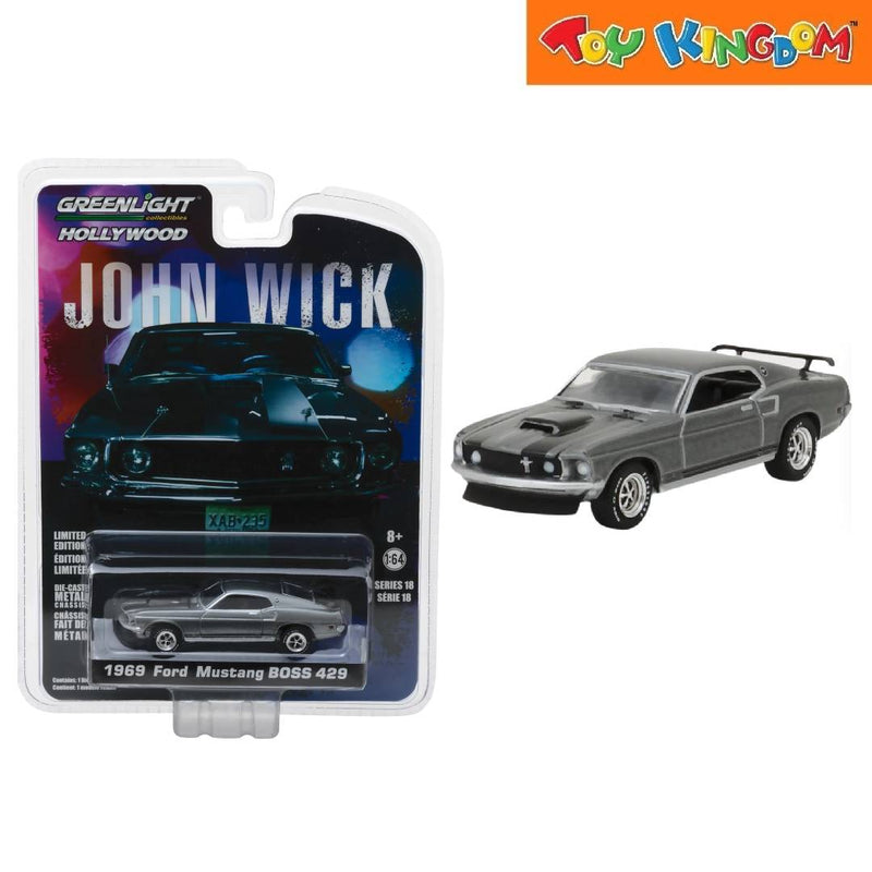 GreenLight 1:64 John Wick 1969 Ford Mustang BOSS 429 Die-cast