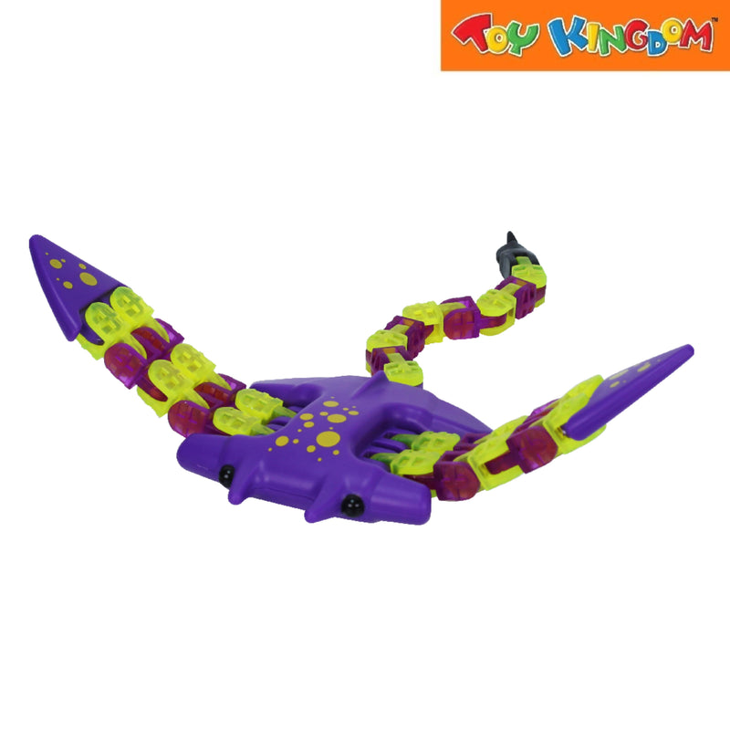 Zing Klixx Creaturez Manta Ray Purple Action Figure