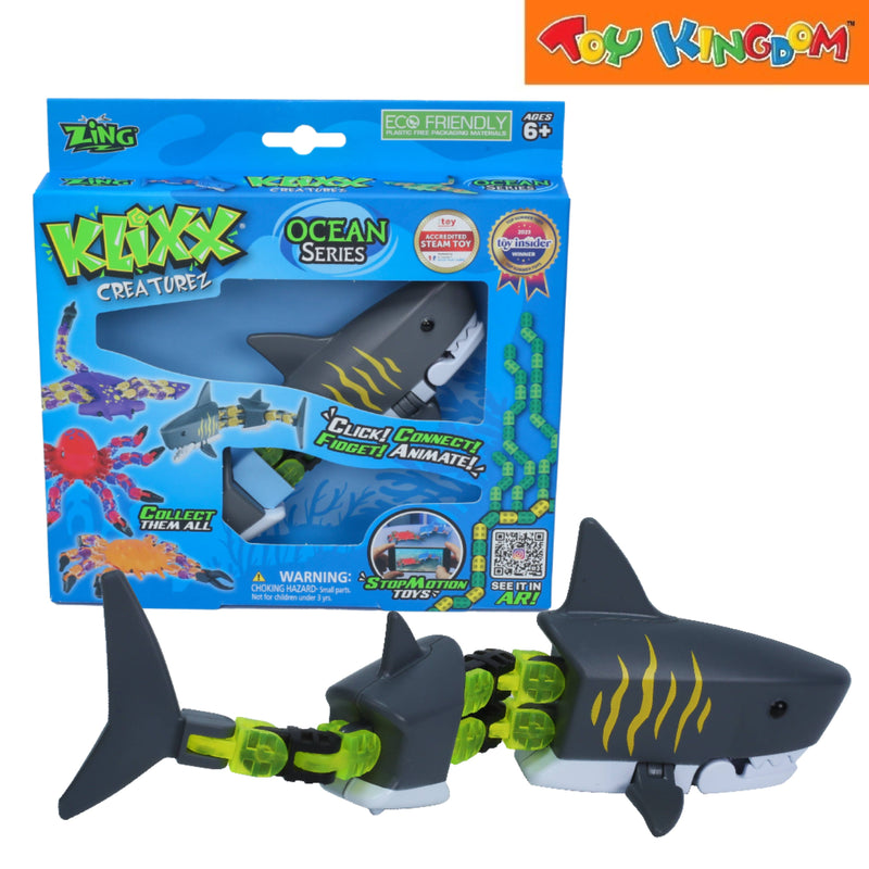 Zing Klixx Creaturez Shark Gray Action Figure