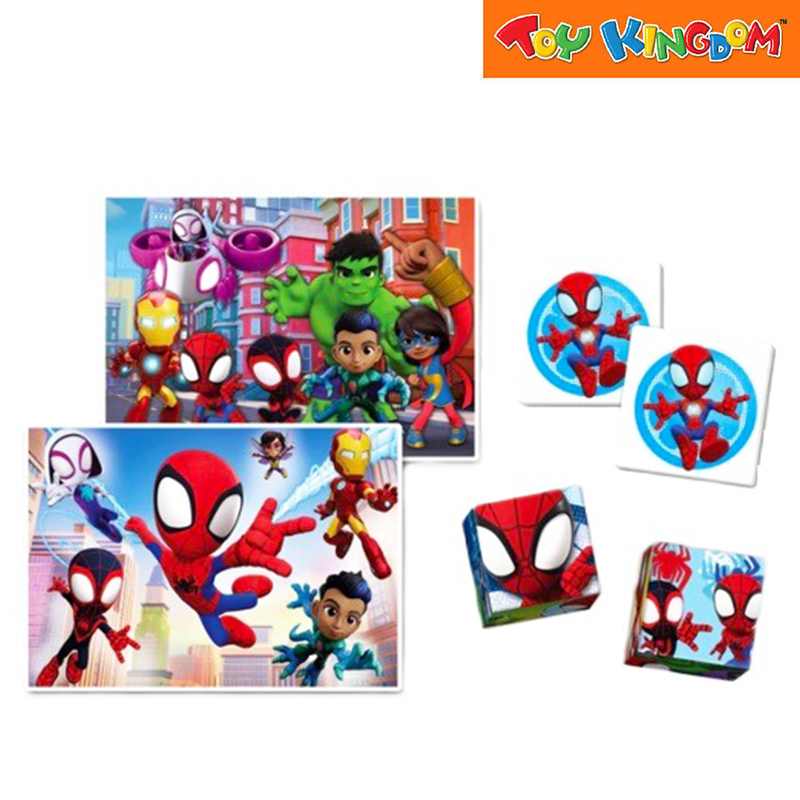 Clementoni Disney Junior Marvel Spidey Amazing Friends Edukit 4in1 Puzzle & Game