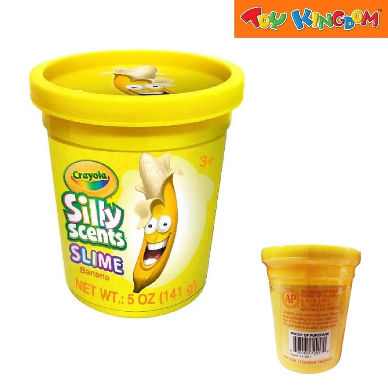 Crayola Silly Scents Banana 5 oz Slime Tub