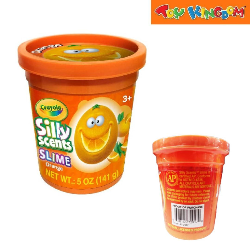 Crayola Silly Scents Orange 5 oz Slime Tub