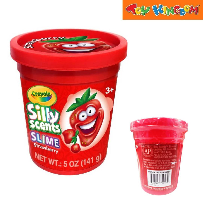 Crayola Silly Scents Strawberry 5 oz Slime Tub