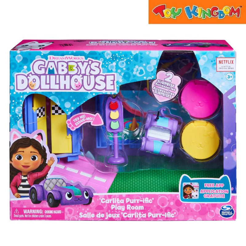 Gabby's Dollhouse Deluxe Series 2 Carlita Purr-ific' Play Room Playset