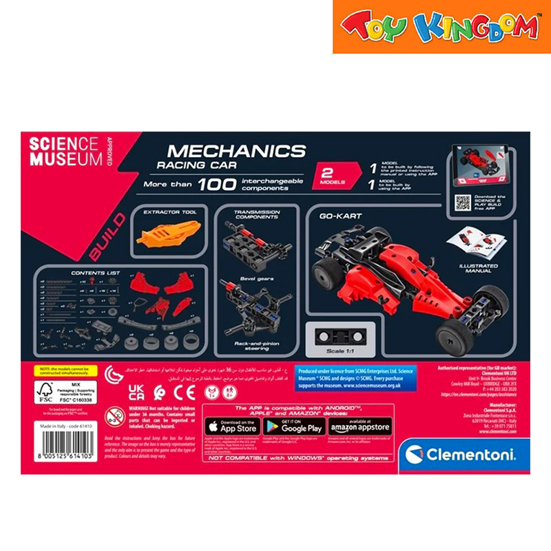 Clementoni Science & Play Build Mechanics Racing Car