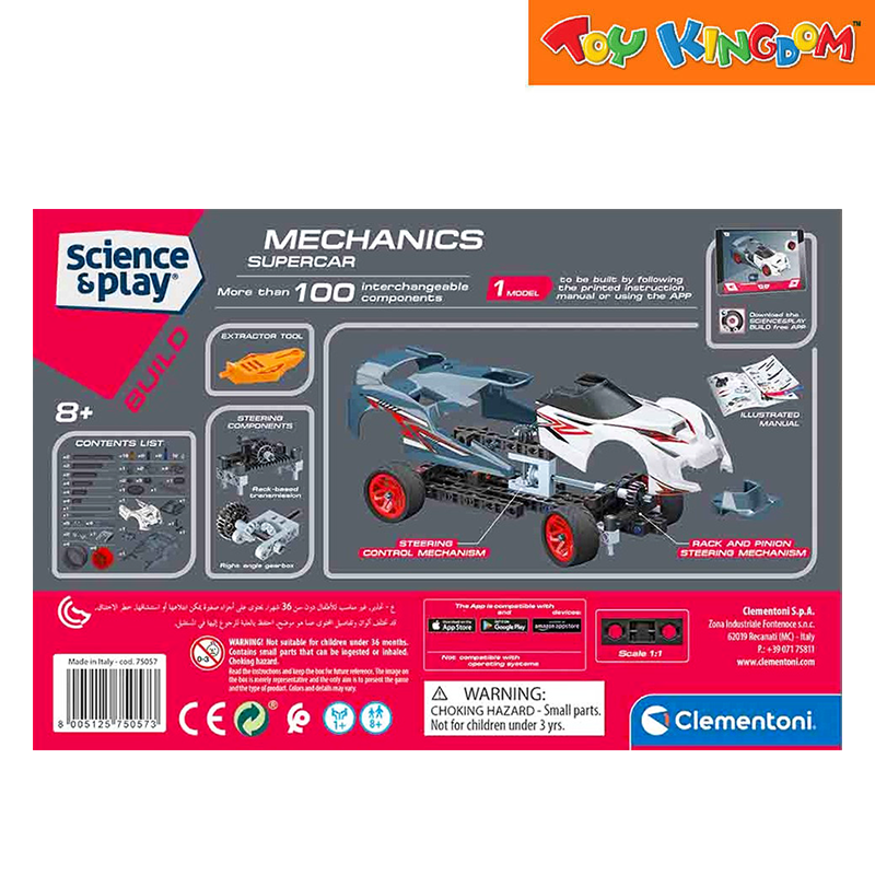 Clementoni Science & Play Build Mechanics Super Car