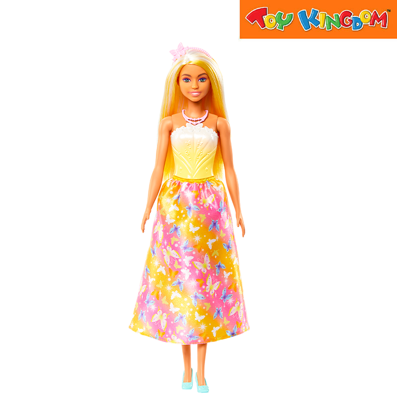 Barbie Yellow & Blonde Fantasy Hair Fairytale Royal Doll