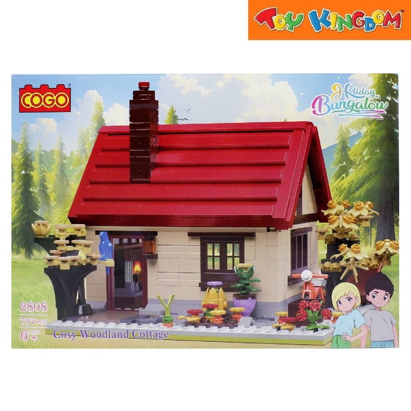 Cogo Holiday Bungalow Cosy Woodland Cottage 797pcs Blocks