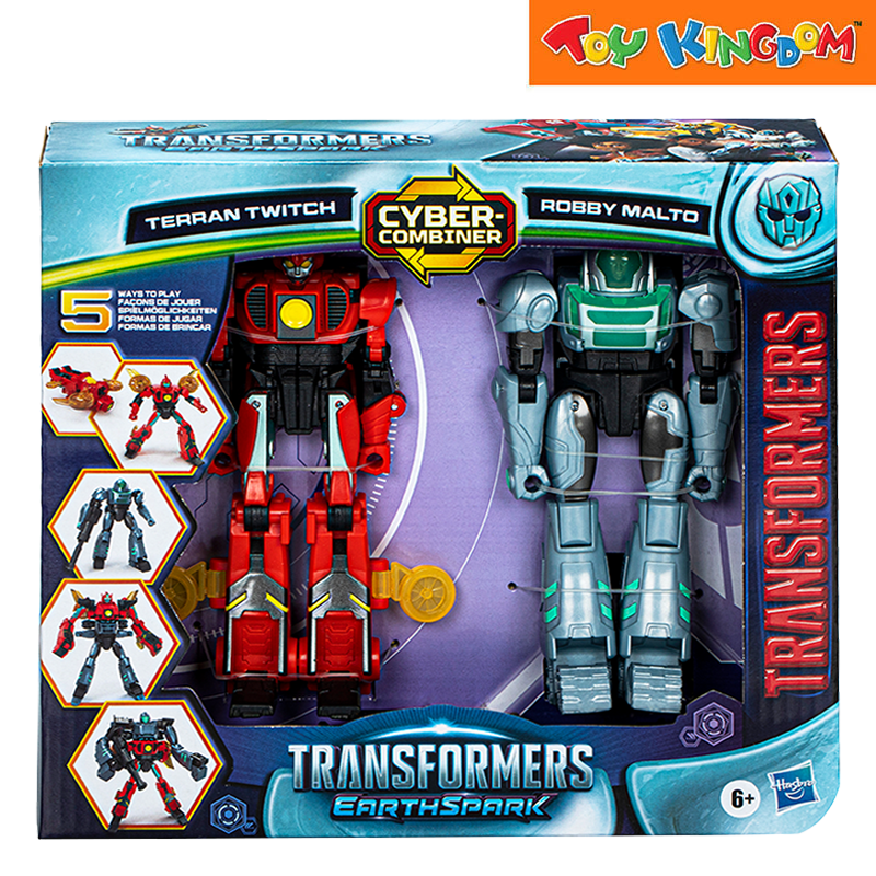 Transformers EarthSpark Cyber-Combiner Terran Twitch & Robby Malto Action Figure