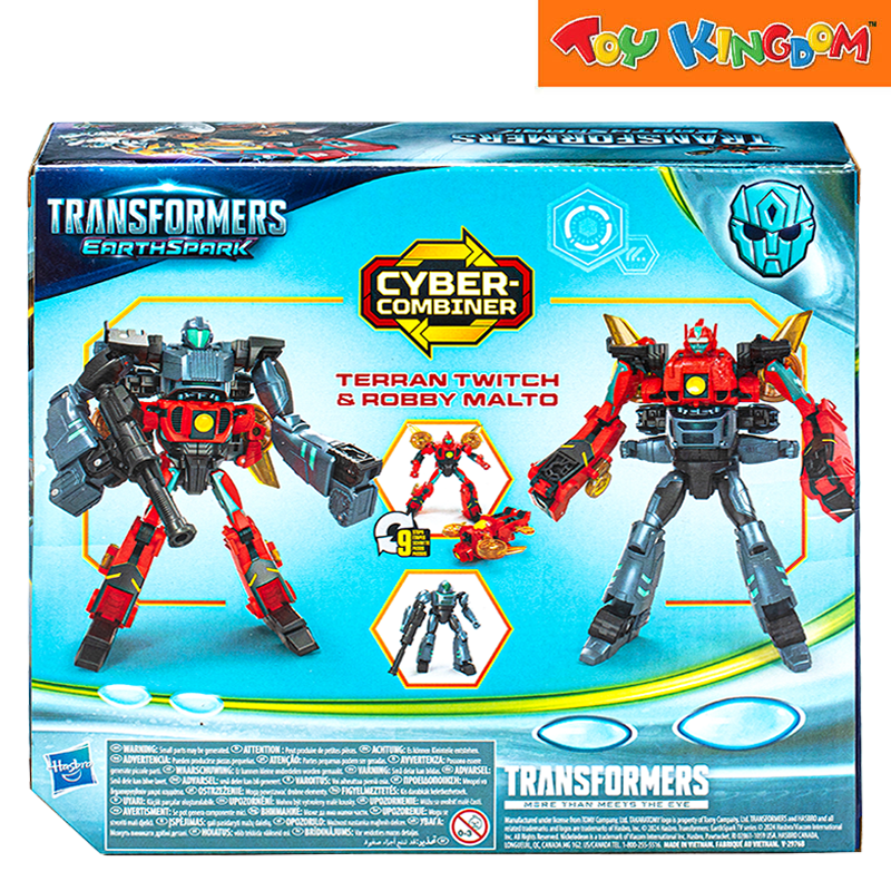 Transformers EarthSpark Cyber-Combiner Terran Twitch & Robby Malto Action Figure