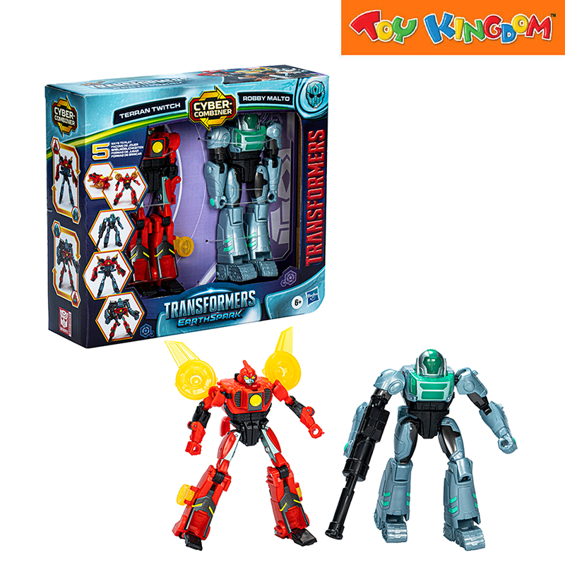 Transformers EarthSpark Cyber-Combiner Terran Twitch & Robby Malto Action Figure