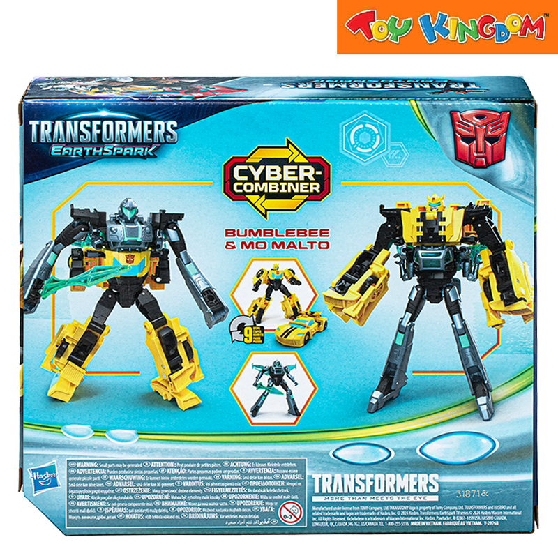 Transformers EarthSpark Cyber-Combiner Bumblebee & Mo Malto Action Figure