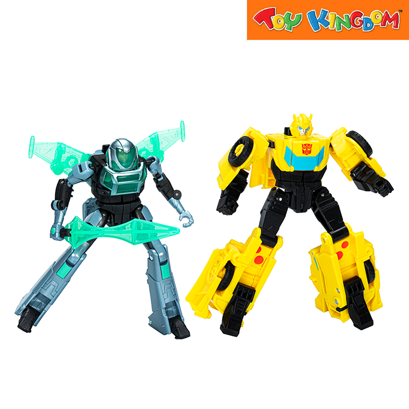 Transformers EarthSpark Cyber-Combiner Bumblebee & Mo Malto Action Figure