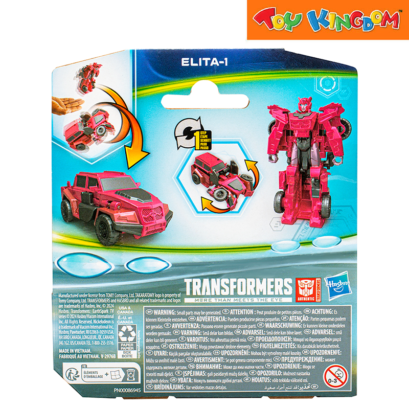 Transformers EarthSpark 1 Step Flip Elita 1 Action Figure