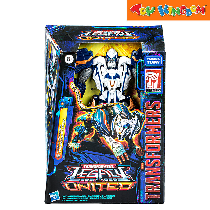 Transformers Generations Legacy United Voyager Class Prime Universe Thundertron Action Figure