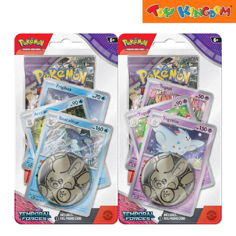 Pokemon SV Temporal Forces Premium Checklane Blister With Foil Promo Card Trading Card Game