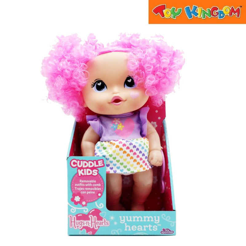 New Adventures Pink Curly Hair With Purple White Dress Yummy Hearts Doll