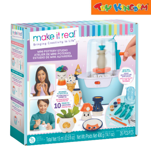 Make It Real Bringing Creativity To Life Mini Pottery Studio 26pcs