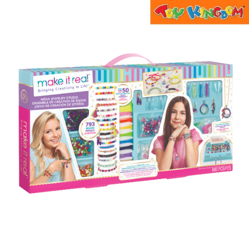 Make It Real Bringing Creativity To Life Mega Jewelry Studio 880pcs Beads And Charms Kit