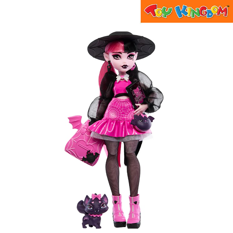 Monster High Draculaura  Fashion Doll With Pet Bat-Cat Count Fabulous And Accessories